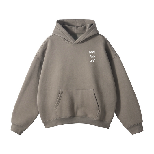 Cupidon Love & Luv Hoodie - Gray Coffee