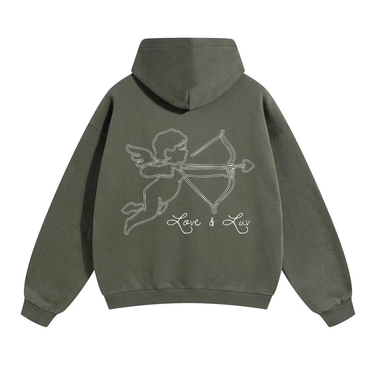 Cupidon Love & Luv Hoodie - Dark Green