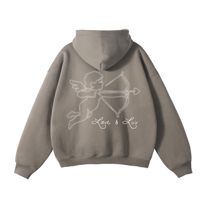 Cupidon Love & Luv Hoodie - Gray Coffee