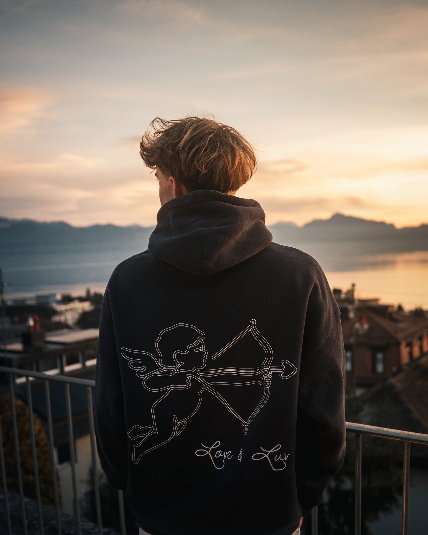 Cupidon Love & Luv Hoodie - Dark Red