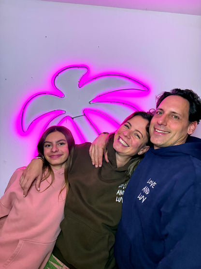 Cupidon Love & Luv Hoodie - Dark Pink