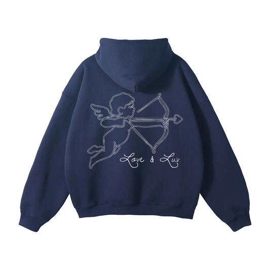 Cupidon Love & Luv Hoodie - Blue Navy