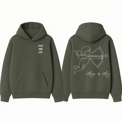 Cupidon Love & Luv Hoodie - Dark Green