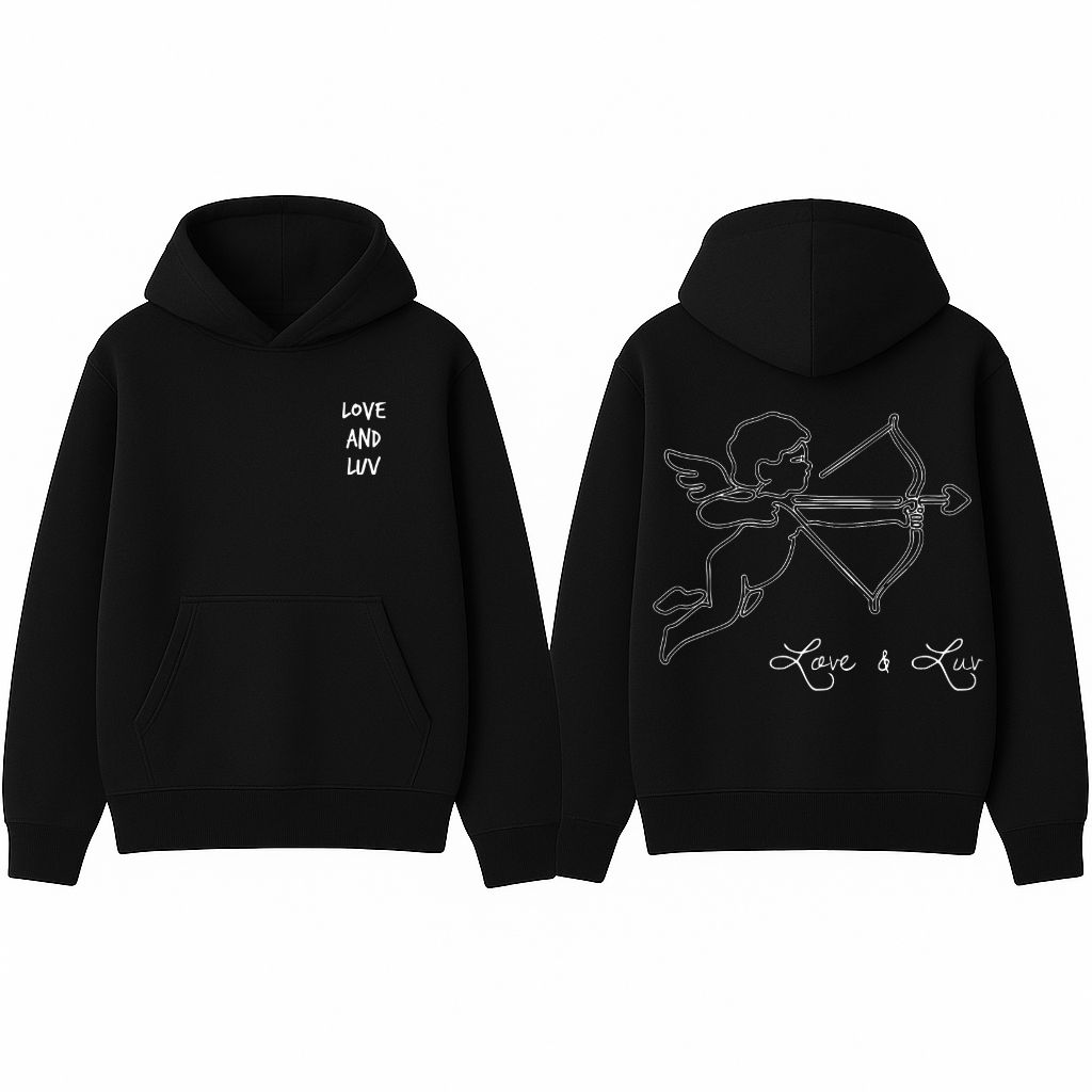 Cupidon Love & Luv Hoodie - Black