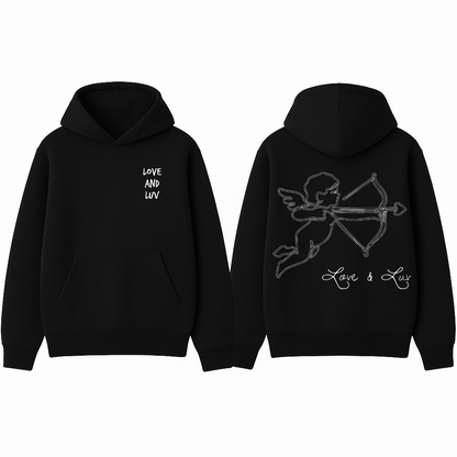 Cupidon Love & Luv Hoodie - Black