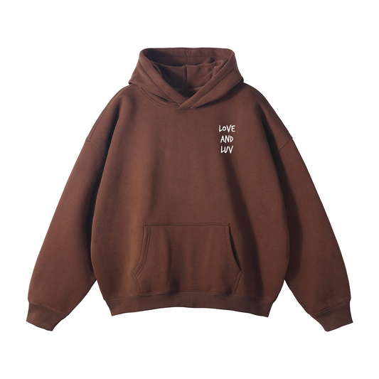 Cupidon Love & Luv Hoodie - Coffee Brown