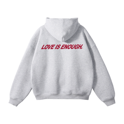 Hoodie LOVE AND LUV x SARA - Snow Gray