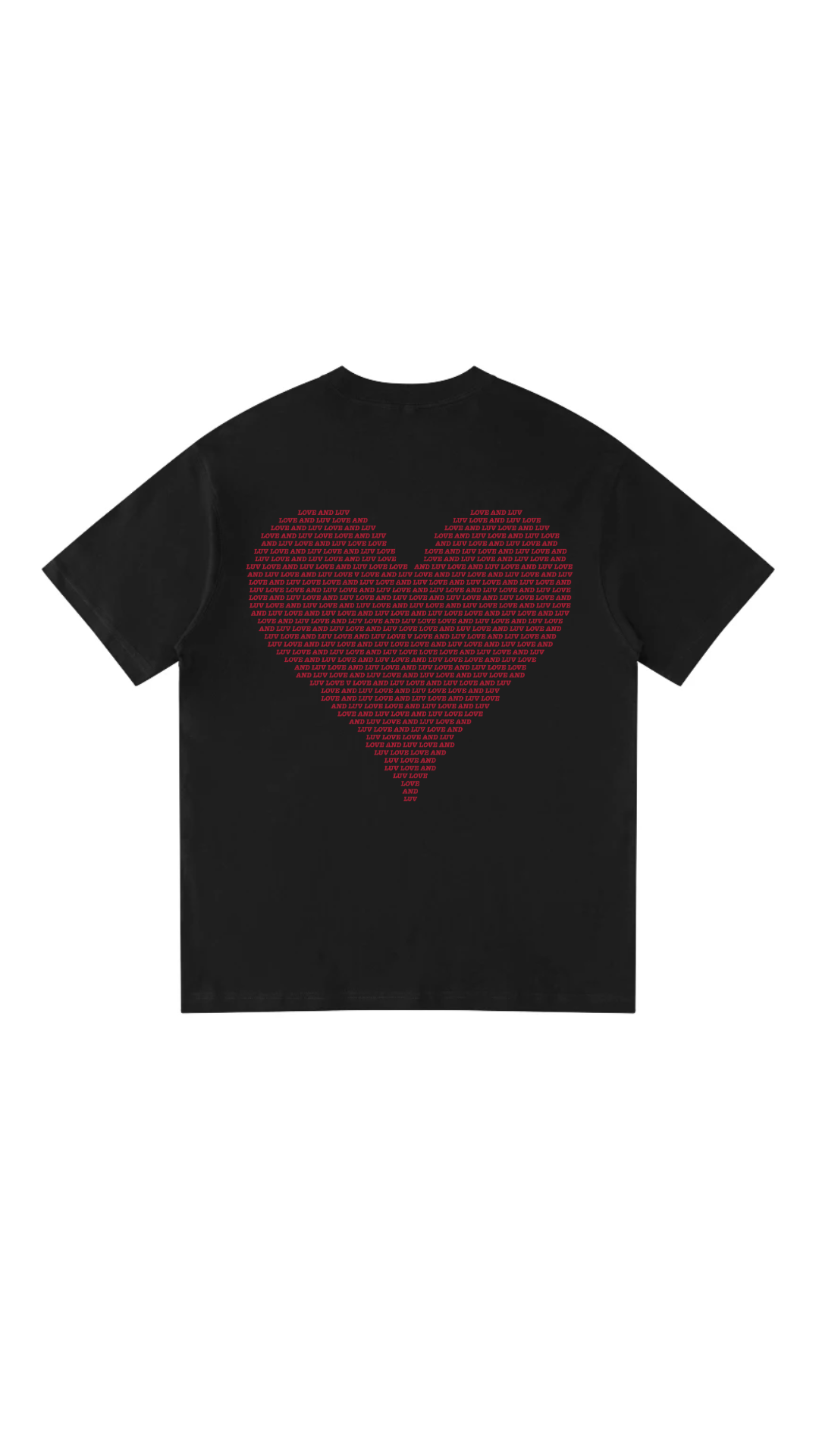 The Heart  T-shirt - BLACK