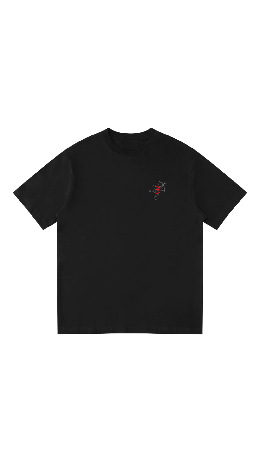 The Heart  T-shirt - BLACK