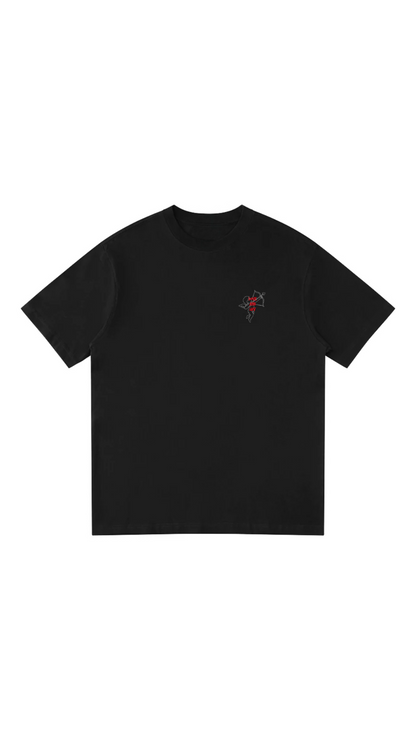 The Heart  T-shirt - BLACK